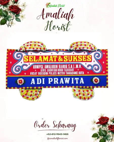 Papan Bunga Ucapan Selamat Sulahan